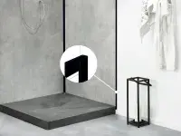 Aluminium U finishing trim black (Mural Revela) - Colour scan